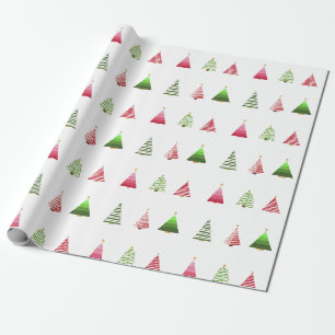 Papel de embrulho de árvore de Natal