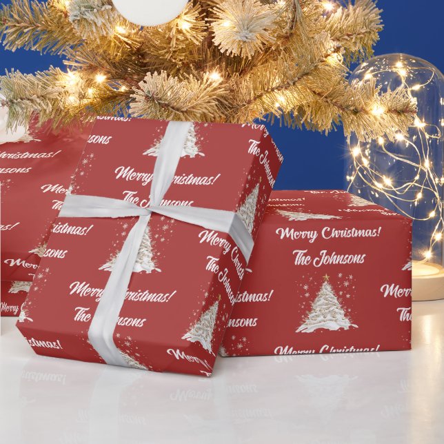 Papel de embrulho de árvore de Natal (Feriados)