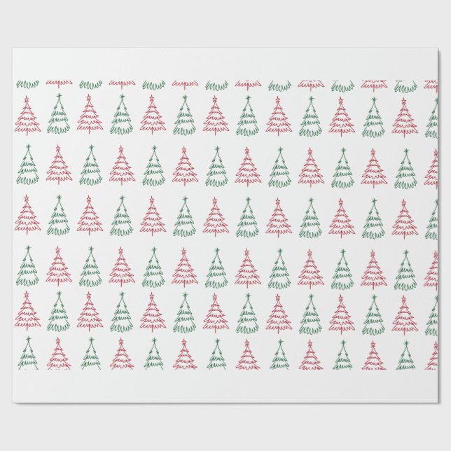 Papel de Embrulho de Árvore de Natal (Aberto)