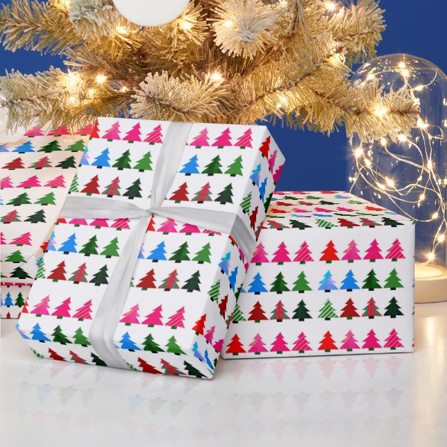 Papel de embrulho de árvore de Natal (Feriados)