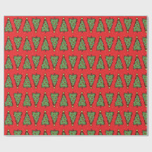 Papel de embrulho de árvore de Natal