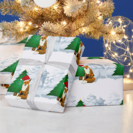 Papel de embrulho de árvore de Natal para crianças