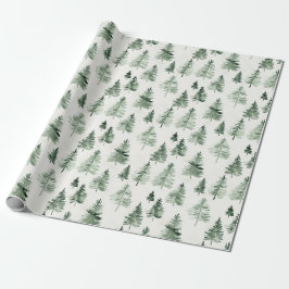 Papel de embrulho de árvore de pinheiro da florest