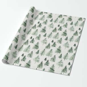 Papel de embrulho de árvore de pinheiro da florest
