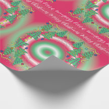 Papel de embrulho de árvores de Natal