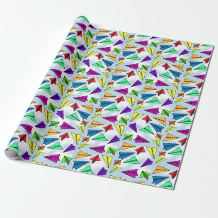 Papel de embrulho de avião de papel Skyward