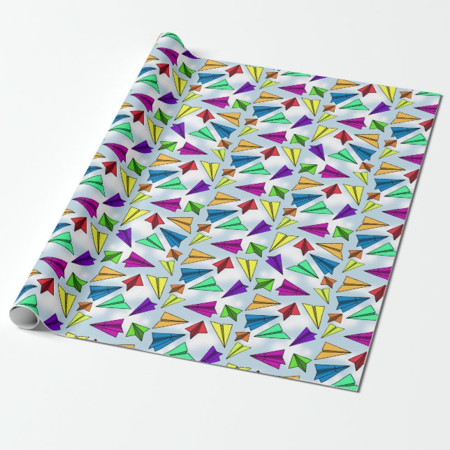 Papel de embrulho de avião de papel Skyward (Desenrolado)