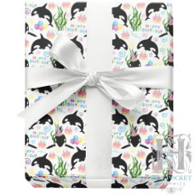 Papel de Embrulho de Baleia Orca