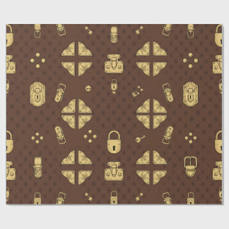 Papel de Embrulho de Baú Antigo