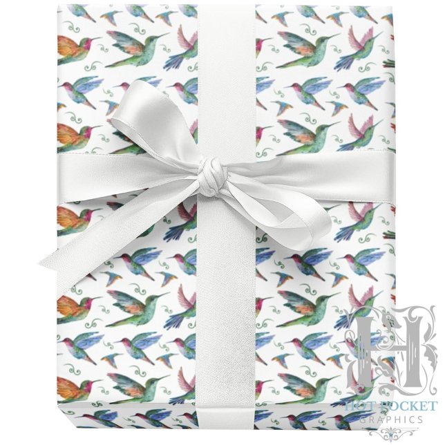 Papel de embrulho de beija-flores (Criador carregado)
