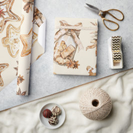 Papel de embrulho de biscoito de Natal