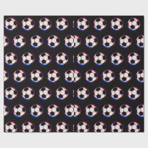 Papel de embrulho de bola de futebol ousado