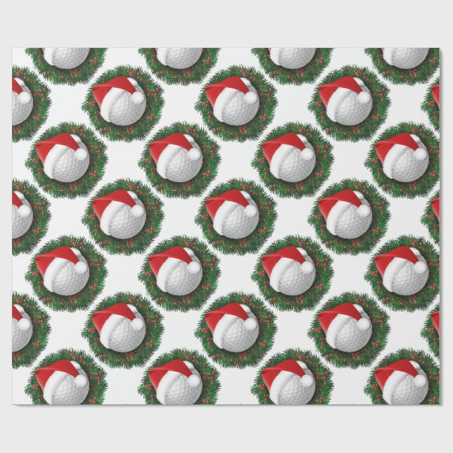 Papel de embrulho de bola de golfe e chapéu de Pap (Aberto)
