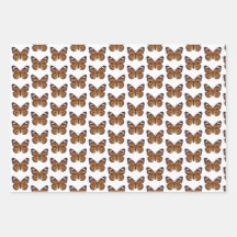 Papel de embrulho de borboleta