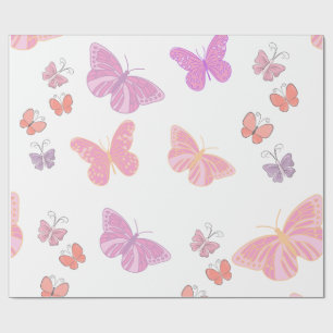 papel de embrulho de borboletas