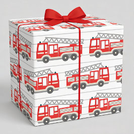 Papel de embrulho de caminhão de bombeiros, papel