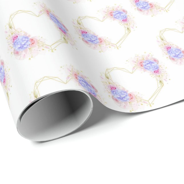 Papel de embrulho de casamento (Ponta do rolo)