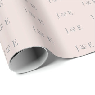 Papel de embrulho de casamento minimalista   Beijo