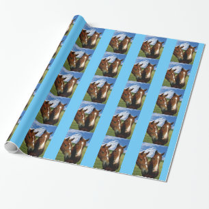 Papel de embrulho de cavalos