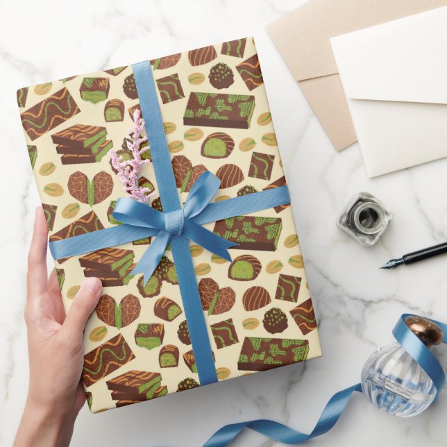 Papel de embrulho de chocolate de Dubai, Pistácio  (Presentear)