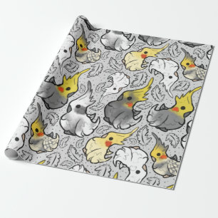 Papel de embrulho de Cockatiels