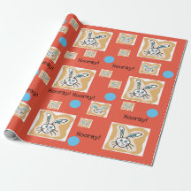 Papel de embrulho de coelho