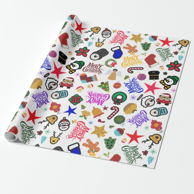 Papel de embrulho de design de Natal (Desenrolado)