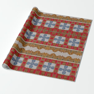 Papel de embrulho de designs portugueses