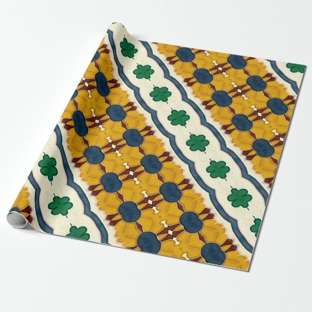Papel de embrulho de designs portugueses (Desenrolado)