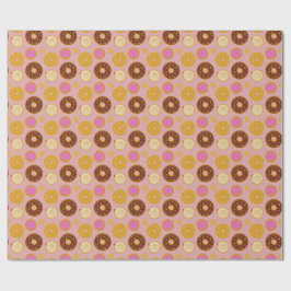 Papel de embrulho de Donuts doces