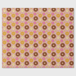 Papel de embrulho de Donuts doces
