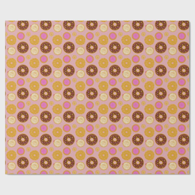 Papel de embrulho de Donuts doces (Aberto)
