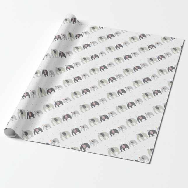 Papel de embrulho de Elefantes (Desenrolado)