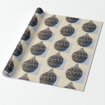 Papel de embrulho de enfeite de Natal