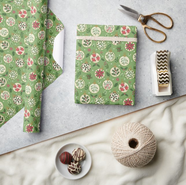 Papel de embrulho de enfeite de Natal caprichoso e (Artesanato)