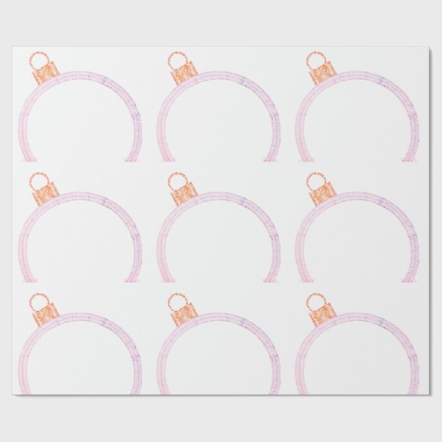 Papel de Embrulho de Enfeite Rosa (Aberto)