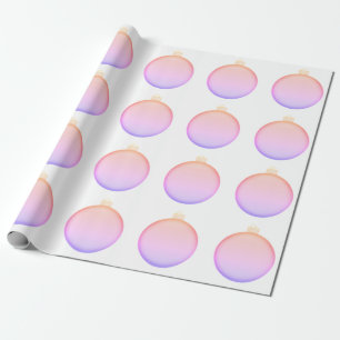 Papel de embrulho de enfeite rosa bebê