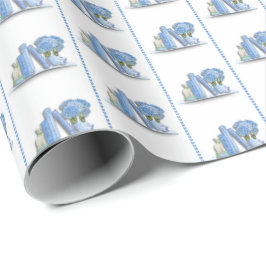 Papel de embrulho de estante de livros