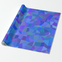 papel de embrulho de facetas azuis