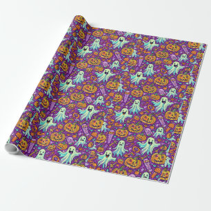 Papel de embrulho de fantasmas assustadores de Hal