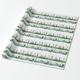 Papel de embrulho de faróis de OBX