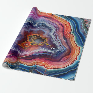 Papel de embrulho de fatia de ágata