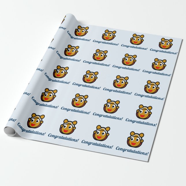 Papel de embrulho de felicitações (Desenrolado)