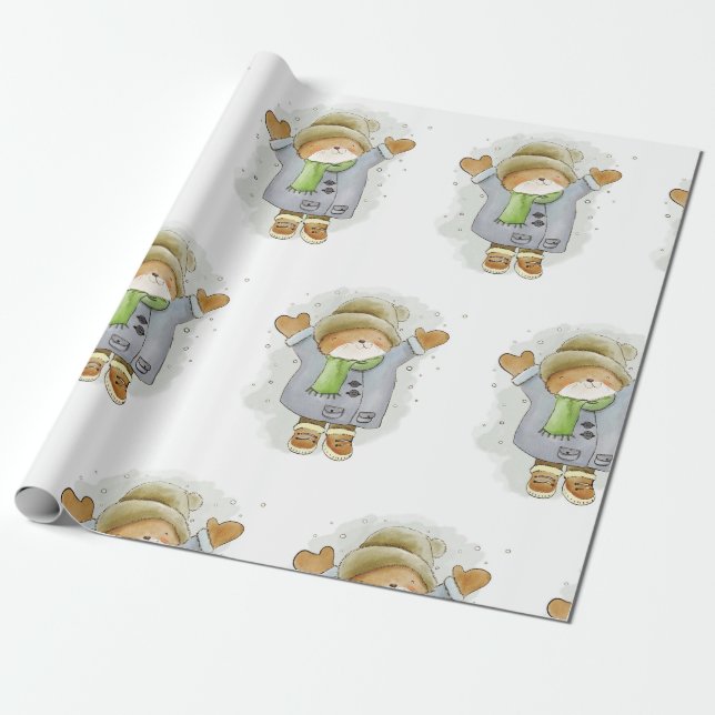 Papel de embrulho de férias elegante (Desenrolado)