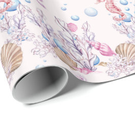Papel de embrulho de festa com padrão de azulejos