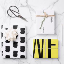 Papel de embrulho de festa de aniversário do Mdern