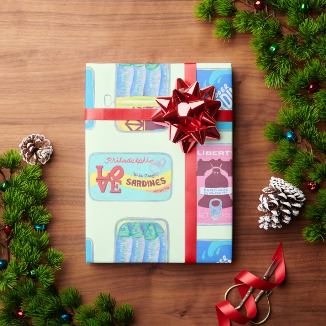 Papel de embrulho de Filadélfia - Lata de presente (Presente de Natal)