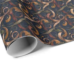 Papel de embrulho de fita de luxo Elegante redem