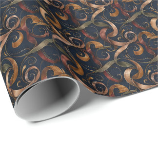 Papel de embrulho de fita de luxo | Elegante redem