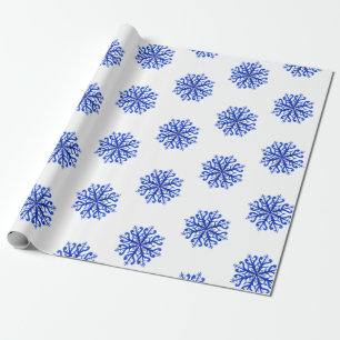 Papel de embrulho de flocos de neve
